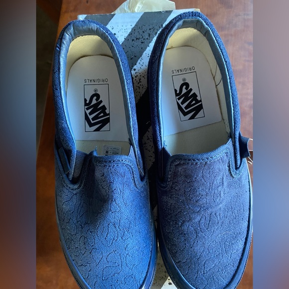 Vans suede navy OG Slip on 5M 7W - Picture 3 of 4